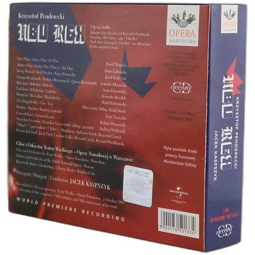 Penderecki - Ubu Rex - Box Set 2 CDs - CD Accord - 2004