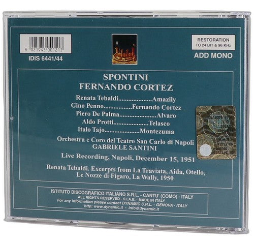 Spontini - Fernando Cortez - Box Set 2 CDs - Istituto Discografico Italiano