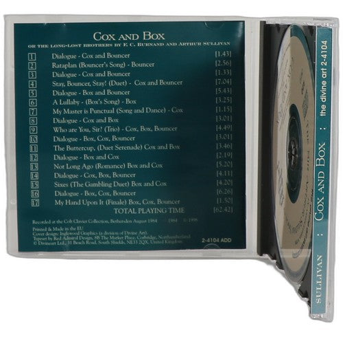 Sir Francis Cowley Burnand - Cox And Box Or The Long-lost Brothers (Original 1866 Version) (CD) - Chorlton Analogue