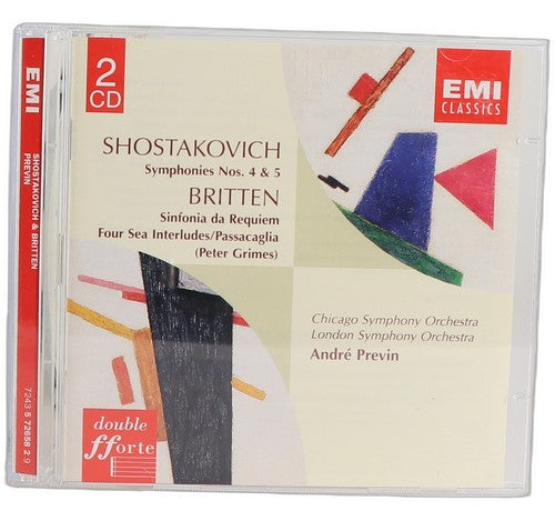 Dmitri Shostakovich - Symphonies 4 & 5 / Sinfonia Da Requiem / Four Sea Interludes (2 CD Set) - Chorlton Analogue