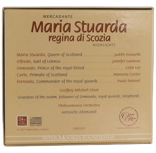 Mercadante - Maria Stuarda regina di Scozia (Highlights) - CD - Opera Rara