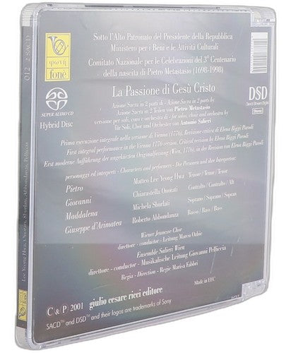 Pietro Metastasio - La Passione Di Gesù Cristo (2 CD Set) - Chorlton Analogue
