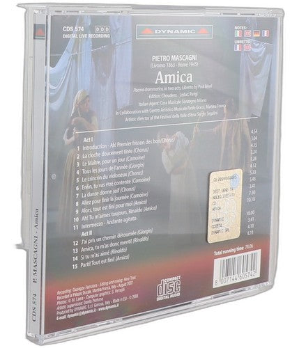 Mascagni - Amica - CD - Dynamic - 2008