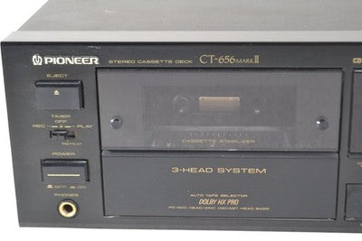 Pioneer CT-656 Mark II Stereo Cassette Deck 3-Head Dolby HX Pro