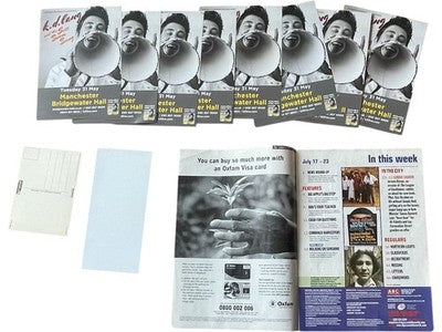 k.d. lang Music Memorabilia Flyer and Postcard Bundle 8 Pieces