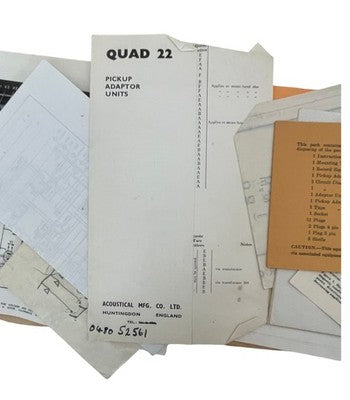 Quad 22 Control Unit & Quad II Power Amplifier User Manual Vintage Audio