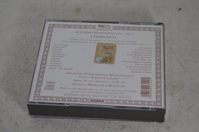 Alfonso Rendano Consuelo CD Classical Music Philharmonia Mediterranea