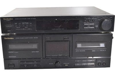 Technics ST-X302L RS-X102 Stereo Tuner Double Cassette Deck Vintage Audio RSX102