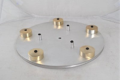 Transcriptor Saturn Turntable Platter Vintage Gold Orbes Domes
