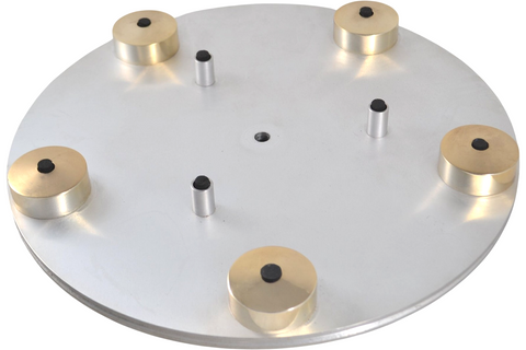 Transcriptor Saturn Turntable Platter Vintage Gold Orbes Domes