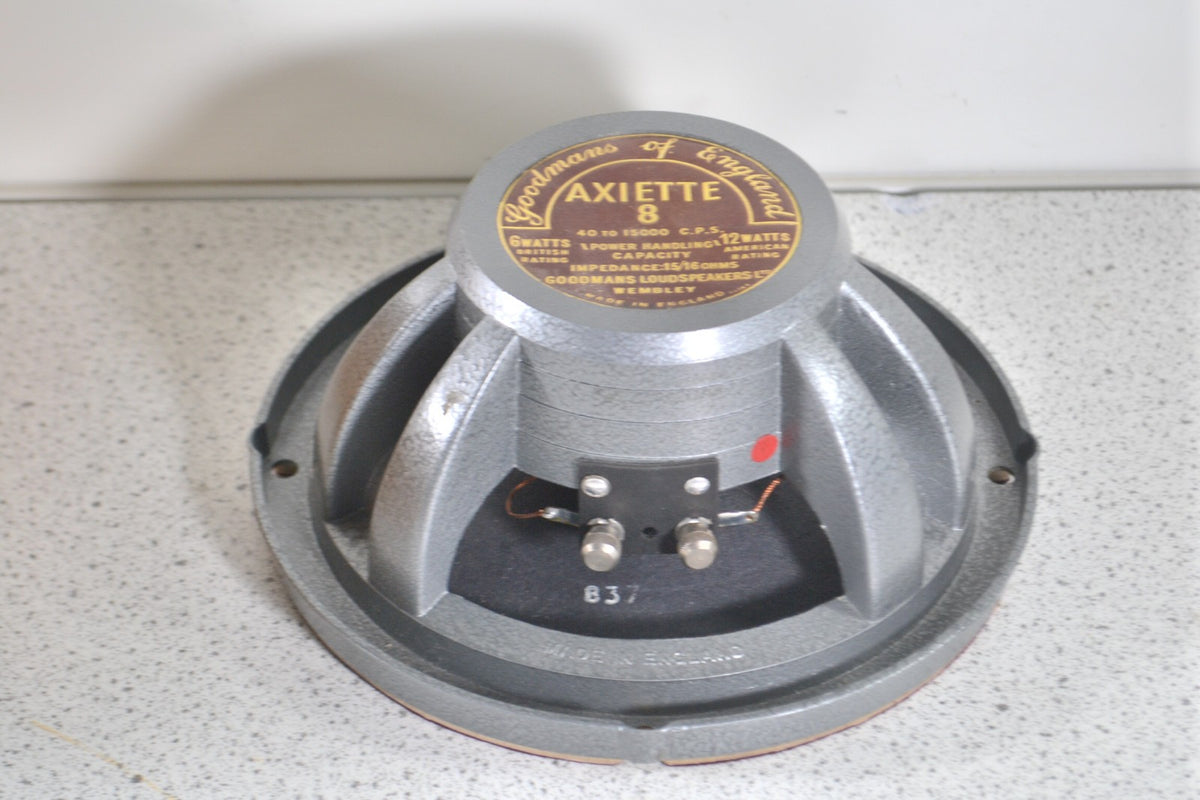 Goodmans Axiette 8 Vintage High Fidelity Loudspeaker 15 Ohms 6 Watts UK EX2