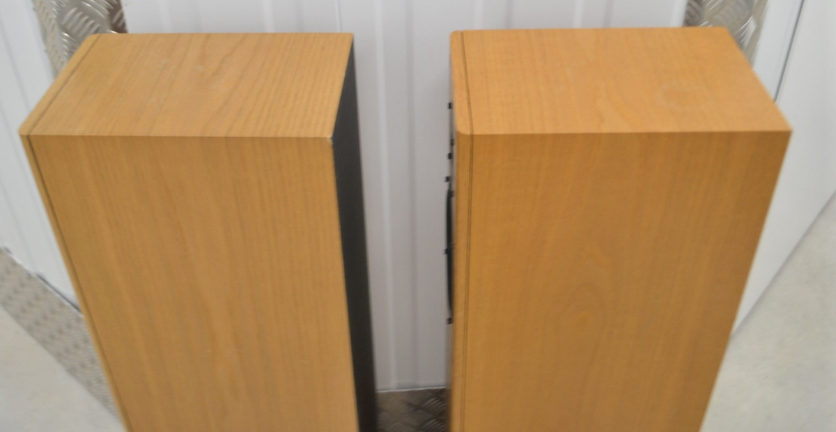 PMC FB1+ Floorstanding Speakers Light Oak Transmission Line Bi-Wire UK - Chorlton Analogue