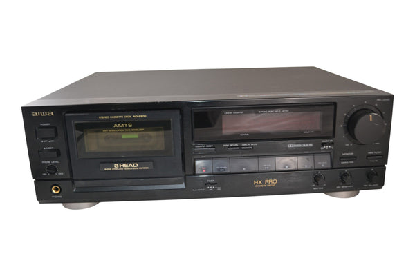 Aiwa AD-F810 Stereo Cassette Deck HX Pro 3 Head AMTS Tape Player