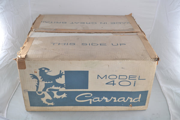Garrard 401 Early Flush Strobe Twin Spark Turntable Original Boxed