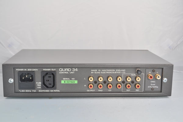 Quad 34 Late Charcoal Grey Pre Amplifier
