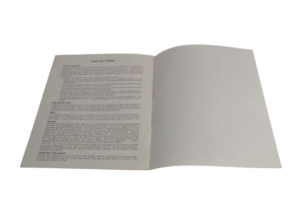 Ariston RD80 RD110 RD11 Instruction Manual - Chorlton Analogue