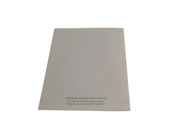 Ariston RD80 RD110 RD11 Instruction Manual - Chorlton Analogue