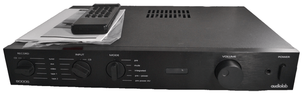 Audiolab 8000S 50W Integrated Amplfier Black Original Boxed - Chorlton Analogue