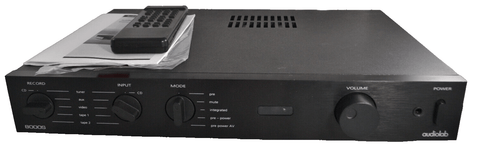 Audiolab 8000S 50W Integrated Amplfier Black Original Boxed - Chorlton Analogue