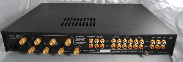 Audiolab 8000S 50W Integrated Amplfier Black Original Boxed - Chorlton Analogue