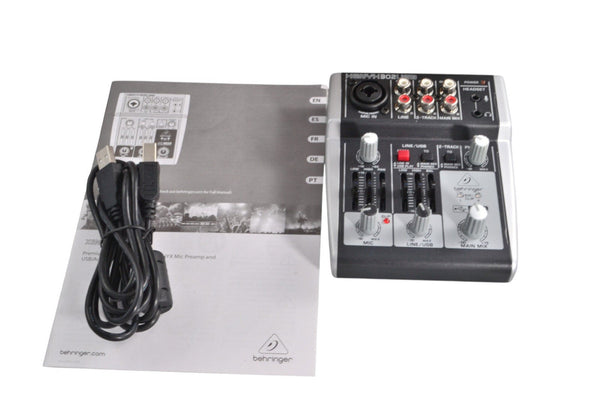 Behringer Xenyx 302USB 5 - input small mixer compact sound 302 USB audio - Chorlton Analogue