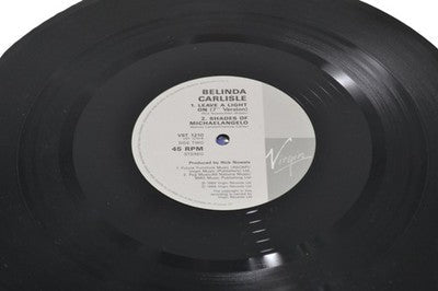 Belinda Carlisle Leave A Light On 7 Inch Vinyl Record Single Virgin 1989 - Chorlton Analogue