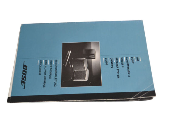 Bose Acoustimass 3 Instruction Manual and Brochure - Chorlton Analogue