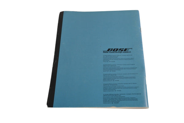 Bose Acoustimass 3 Instruction Manual and Brochure - Chorlton Analogue