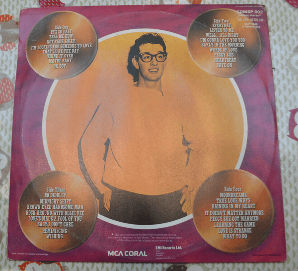 Buddy Holly Legend 1936 - 1959 12" Vinyl Double LP Album CDMSP 802 - Chorlton Analogue