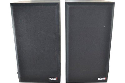 B&W DM110 Pair Vintage Bookshelf Speakers Black Audio HiFi Stereo Sound - Chorlton Analogue