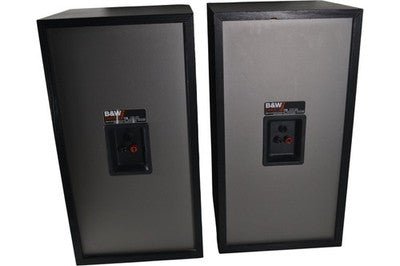 B&W DM110 Pair Vintage Bookshelf Speakers Black Audio HiFi Stereo Sound - Chorlton Analogue