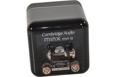 Cambridge Audio Minx Min 12 Speaker Compact Black Cube Design - Chorlton Analogue