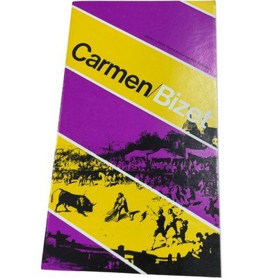 Carmen Bizet Opera Programme 1972 Sadler's Wells Coliseum Vintage - Chorlton Analogue