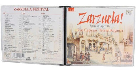 Carreras - Zarzuela! Spanish Operetta - Box Set 3 CDs - Brilliant Classics - Chorlton Analogue