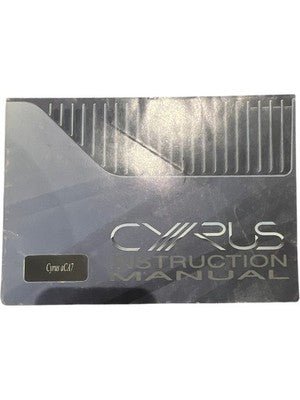Cyrus cA7 Instruction Manual Vintage Audio Guide Booklet English Version - Chorlton Analogue