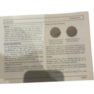 Cyrus cA7 Instruction Manual Vintage Audio Guide Booklet English Version - Chorlton Analogue