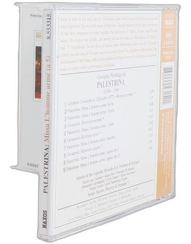 da Palestrina - Missa L'Homme Armé (A 5 Voci) - CD - Naxos - 2000 - Chorlton Analogue