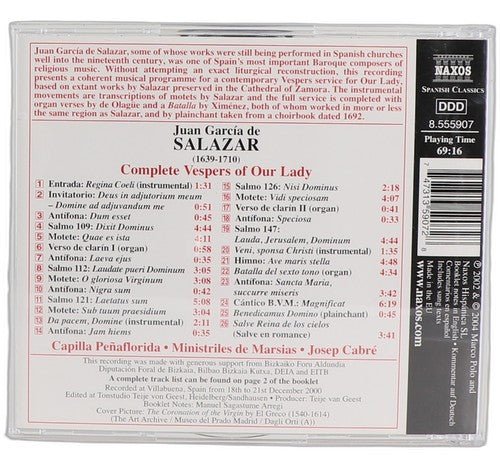 de Salazar - Complete Vespers Of Our Lady - CD - Naxos - 2004 - Chorlton Analogue