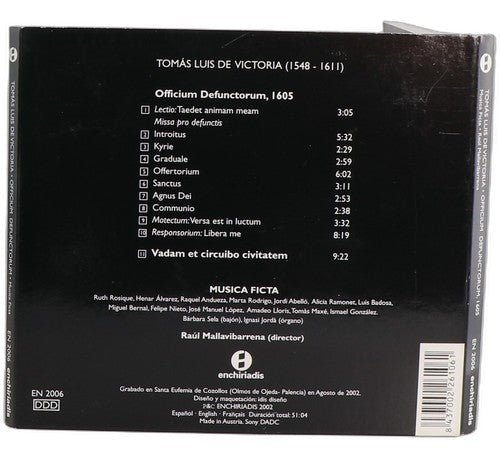De Victoria - Officium Defunctorum - CD - Enchiriadis - 2002 - Musica Ficta (4) - Chorlton Analogue