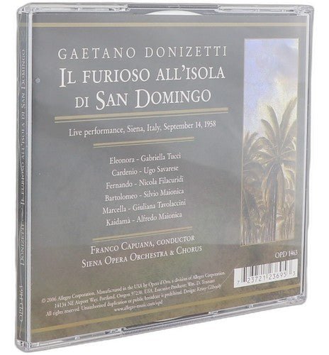 Donizetti - Il Furioso All'Isola di San Domingo - Box Set 2 CDs - Opera D'Oro - Chorlton Analogue