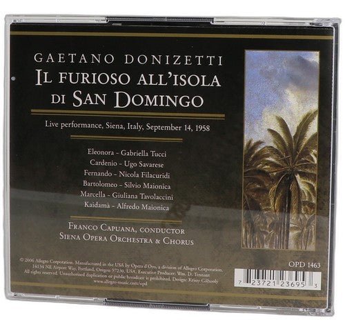 Donizetti - Il Furioso All'Isola di San Domingo - Box Set 2 CDs - Opera D'Oro - Chorlton Analogue
