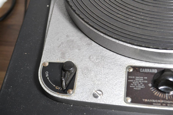 Garrard 301 Hammertone Grease Bearing Schedule 1 Turntable - Chorlton Analogue
