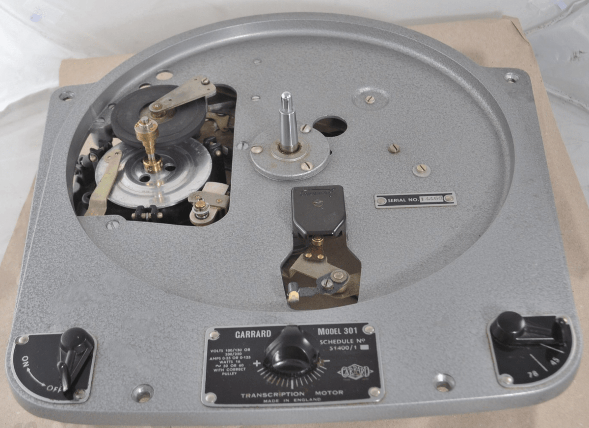Garrard 301 Hammertone Turntable Schedule 1 Early - Chorlton Analogue