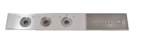 Garrard 401 Control Panel and Fascia Early Flush Strobe - Chorlton Analogue