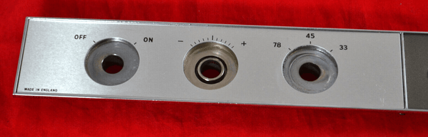 Garrard 401 Control Panel and Fascia Early Flush Strobe - Chorlton Analogue