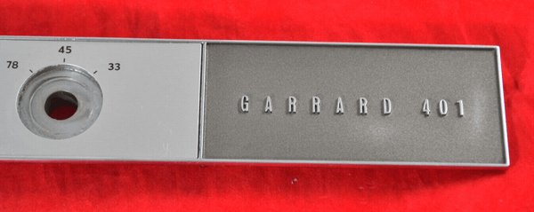Garrard 401 Control Panel and Fascia Early Flush Strobe - Chorlton Analogue