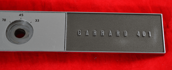 Garrard 401 Control Panel and Fascia Early Flush Strobe - Chorlton Analogue