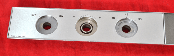 Garrard 401 Control Panel and Fascia Early Flush Strobe - Chorlton Analogue