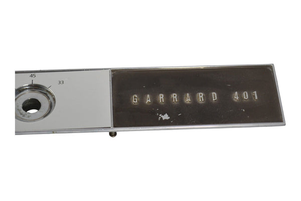 Garrard 401 Control Panel Plate Logo Original Turntable Part Vintage - Chorlton Analogue