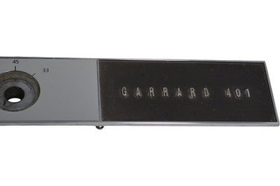 Garrard 401 Control Panel Turntable Faceplate Vintage Retro Audio - Chorlton Analogue